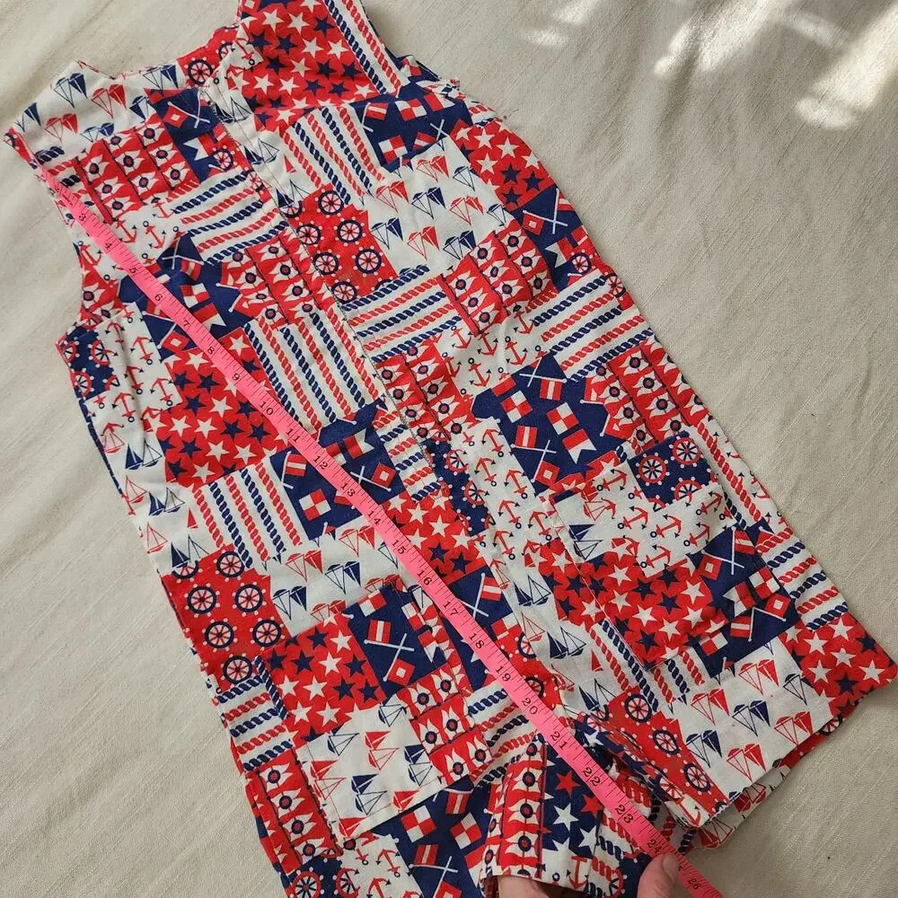 Vintage Patriotic Sailor Jon Jon kids 6/7
